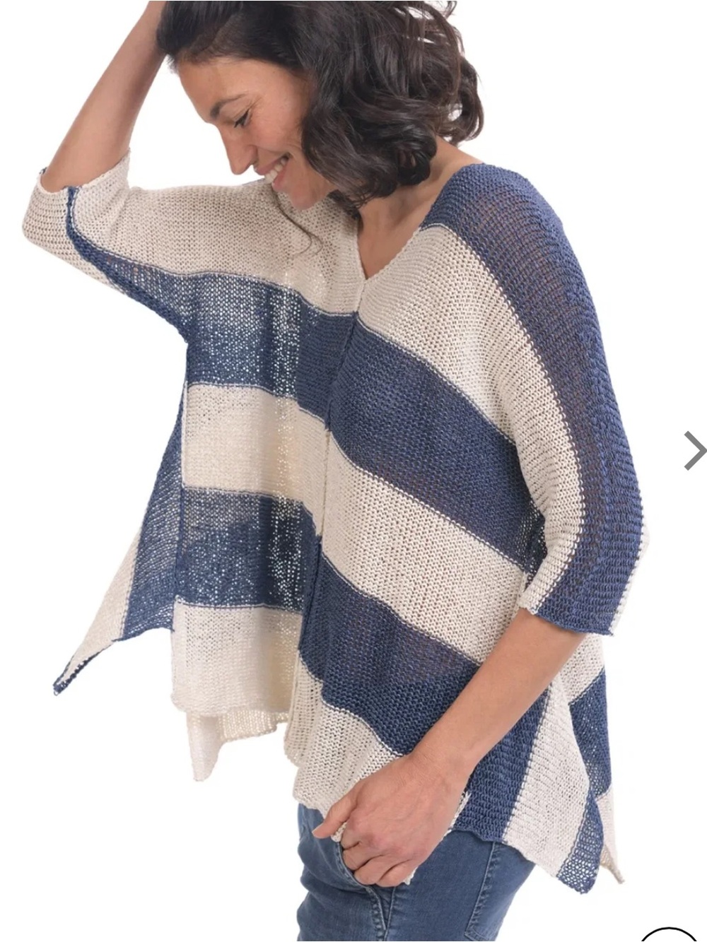 Alembika Luxe V Neck Oversized Sweater Size Small